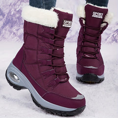Waterproof Faux Fur Lined Snow Boots Women's Footwear