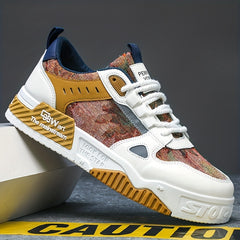 Men's Graphic Skate Shoes Lace up Sneakers