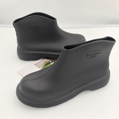 Women's Waterproof Ankle Rain Boots Slip On Water Shoes
