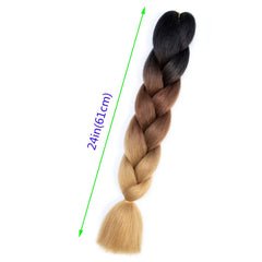 1pc 60-100g Jumbo Braiding Hair Ombre Extensions