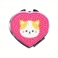Heart Shape Mirror Diamond Painting Craft Kit