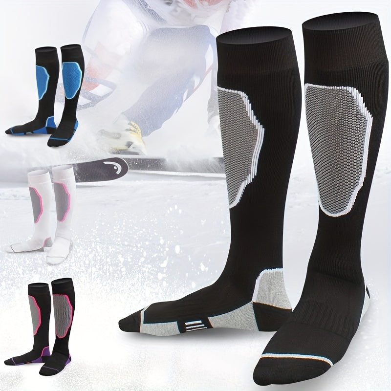 Winter Ski Socks Knee High Warm Socks For Men Women
