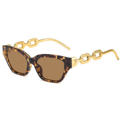 Vintage Cat Eye Sunglasses Small Metal Chain Eyeglasses