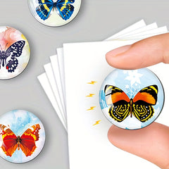 30 Colorful Butterfly Fridge Magnets 3D Magnetic Stickers Kitchen Decoration