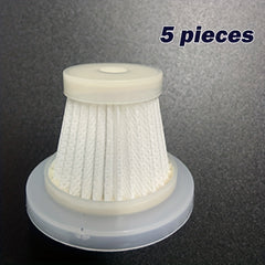 5pcs Washable HEPA Filter For Mini Car Vacuum 2 in 1 Air Duster Vacuum