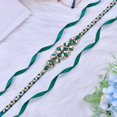 Bridal Rhinestone Sash Glass Crystal Waist Belt Wedding Bridesmaid Accessory