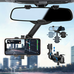 360 Rotatable Car Phone Mount - Perfect RearView Mirror View