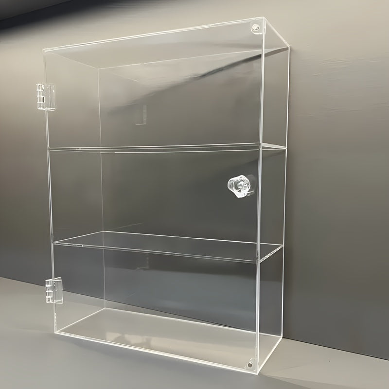 Acrylic Display Cabinet with Handle for Models and Cosmetics
