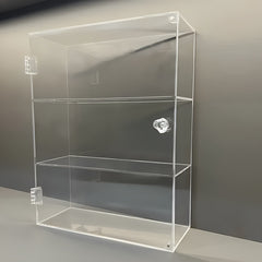 Acrylic Display Cabinet with Handle for Models and Cosmetics