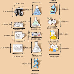 Chemistry Lab Element Brooch Pin