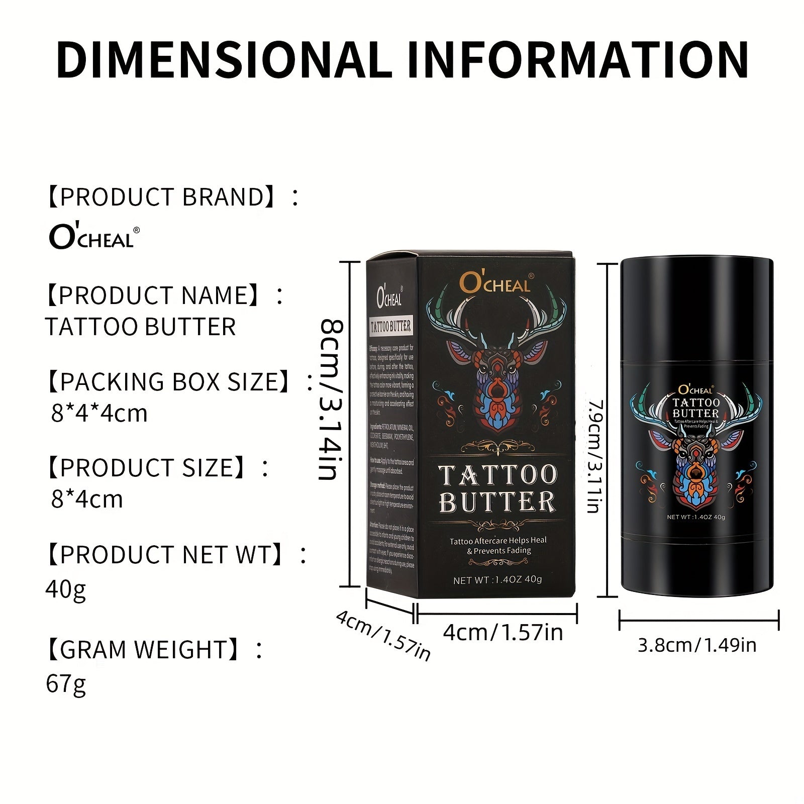 Tattoo Care Cream Moisturizing Aftercare Balm