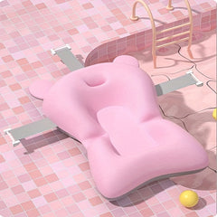 Baby Bathing Non-slip Mat with Pocket Bath Net