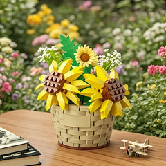 Mini Flower Building Blocks 3D Puzzle Toy Decoration Gift