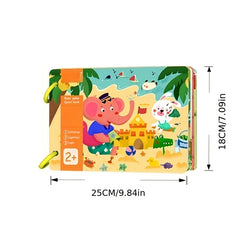 Family Activity Book: Educational Puzzle Toy for Kids
