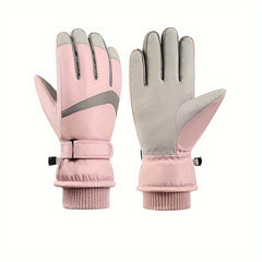 Winter Cycling Skiing Gloves Men Women Velvet Warm Windproof Waterproof