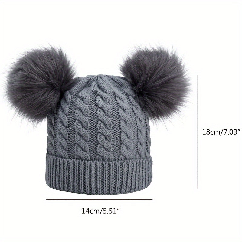 Kids Winter Sports Knitted Hat Warm Beanie