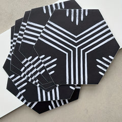 7pcs Hexagonal Floor Tile Sticker Waterproof PVC Easy Peel and Stick