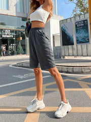Casual Two piece Shorts Set Crop Tank Top & Elastic Shorts