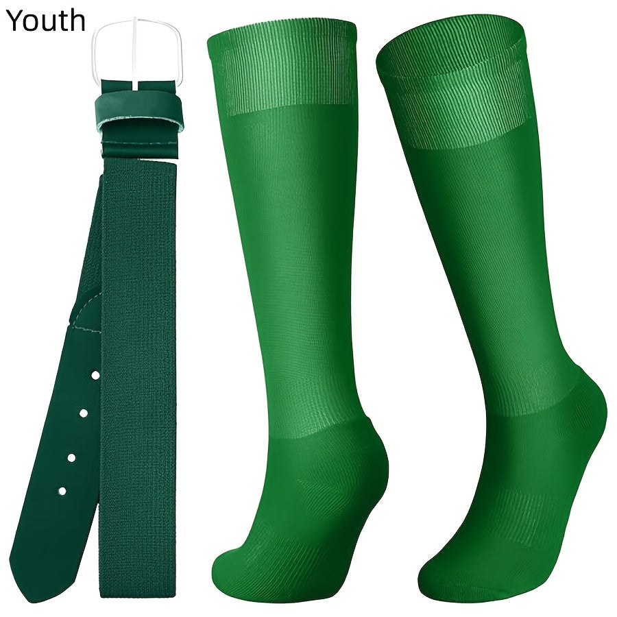 Adjustable Elastic Waist Belt Baseball Softball Set