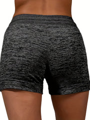 Dog Paw Print Shorts Elastic Waist Summer Women's Clothing