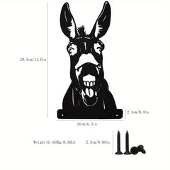 Farmhouse Animal Metal Silhouette Sign for Outdoor Decor