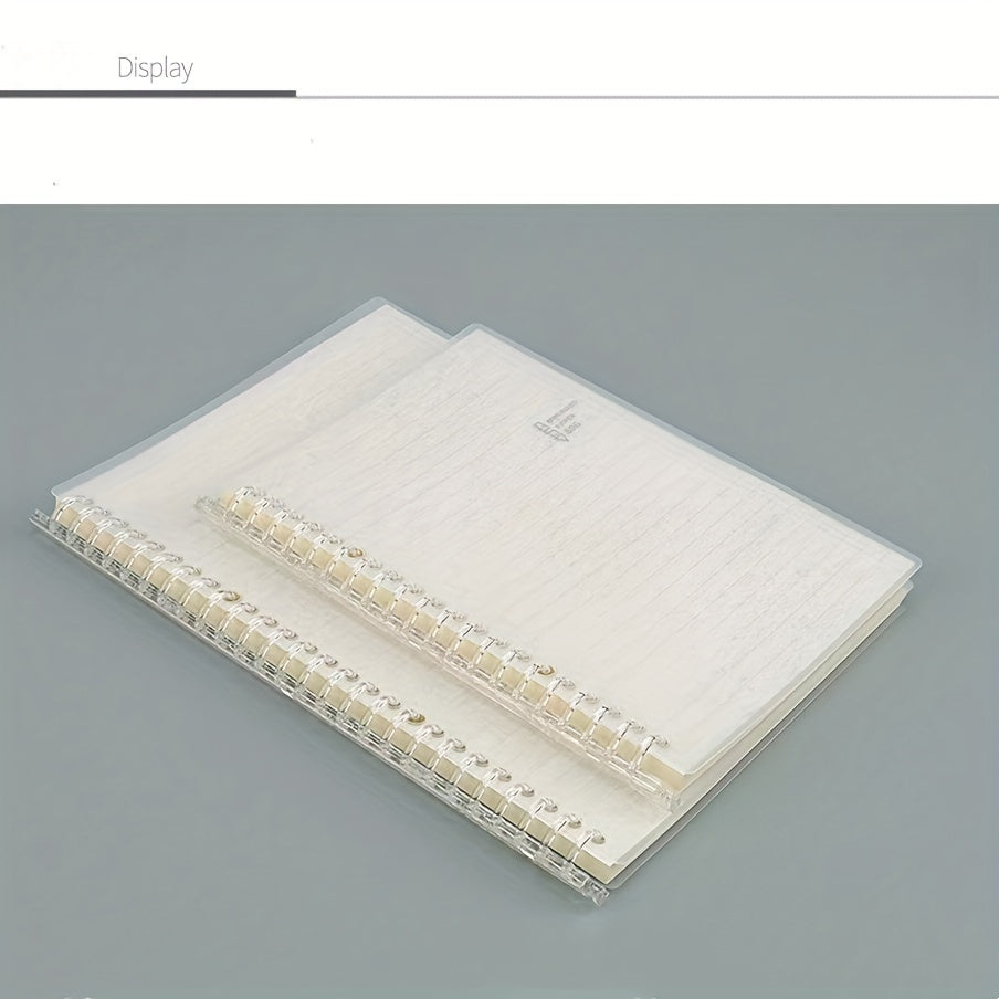 Waterproof Replaceable Core Loose Leaf Book Horizontal Line Easy Clip