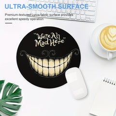 Round Mouse Pad Washable Non Slip Rubber Base Mouse Pad 20cmx20cm