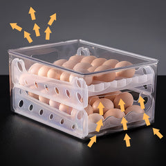 Egg Storage Box Organizer Refrigerator Drawer Food Eggs Case Kitchen Fridge