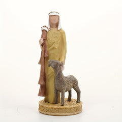 Retro Resin Crafts Shepherd Portrait Ornament