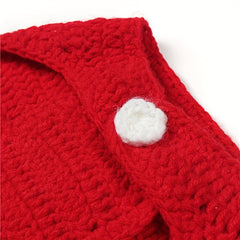 2pcs Boys Mouse Polka Dot Knit Hat Underwear Bottoms Wool Photography Suit