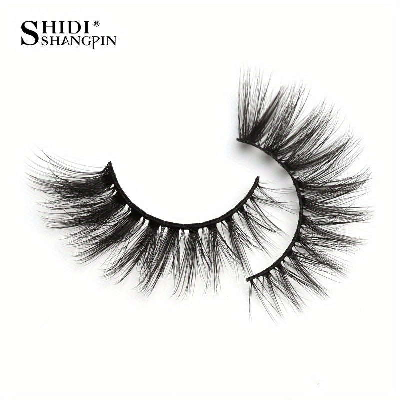 10 Pairs Soft & Natural 3D Mink False Eyelashes for Long-Lasting Makeup