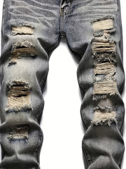 Men's Ripped Jeans Distressed Denim Pants