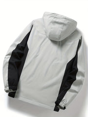 Boys Windbreaker Fleece-Lined Jacket Hooded Zip-Up Waterproof Kids Clothing