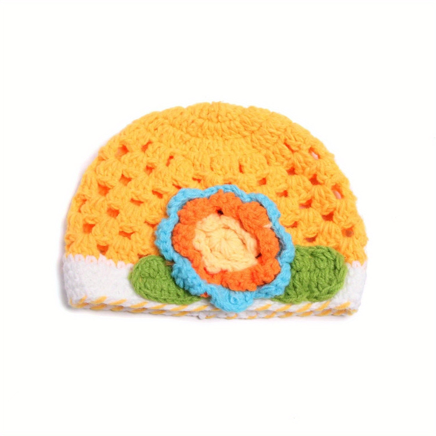 Handcraft Braided Beanie Hat With Pattern