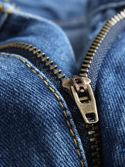Men's Casual Ripped Jeans in Solid Color