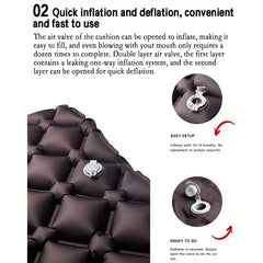 Ultra Light Folding Air Mattress TPU Outdoor Air Mattress Camping Waterproof Mat