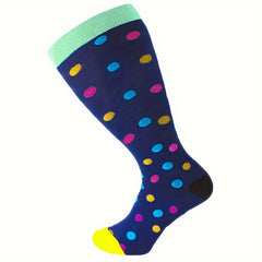 Compression Socks 15-20mmHg Wide Calf Knee High Stockings