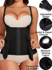 Zipper Shaping Slip Tops Waist Trainer Tummy Control Slimmer