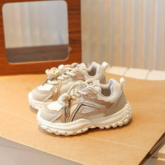 Boys Mesh Chunky Shoes with Buckle Non Slip Sneakers for Kids