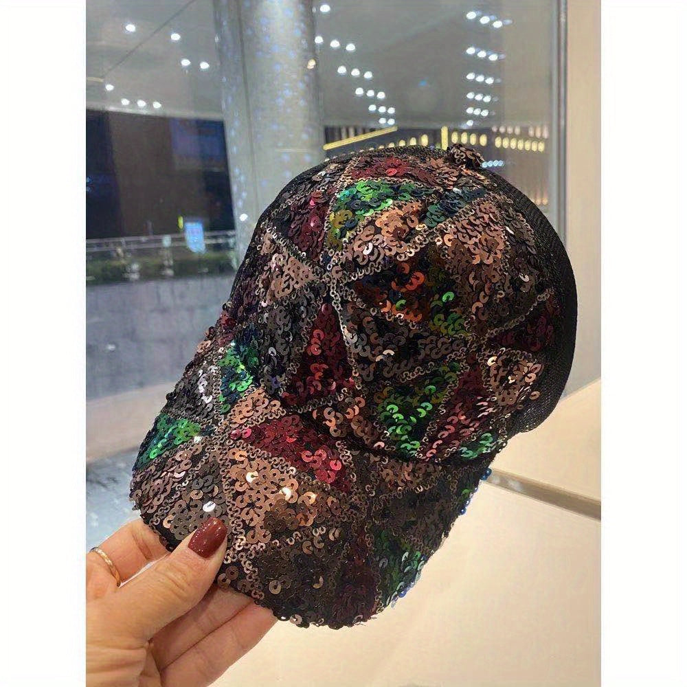 Sequin Y2K Baseball Cap Hip Hop Couple Sports Hat
