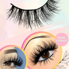 3D Mink Lashes 100 Cruelty Reusable & Natural 3 Pairs