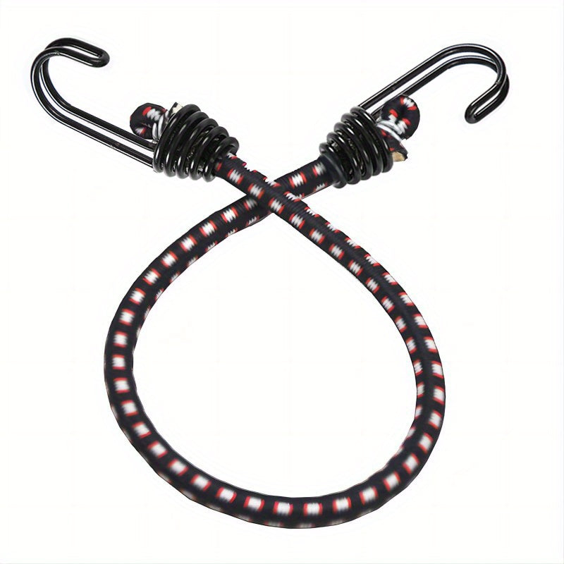 3pcs 8mm Bungee Cord W/ Double J Hooks Heavy Duty Outdoor Stretch Cord