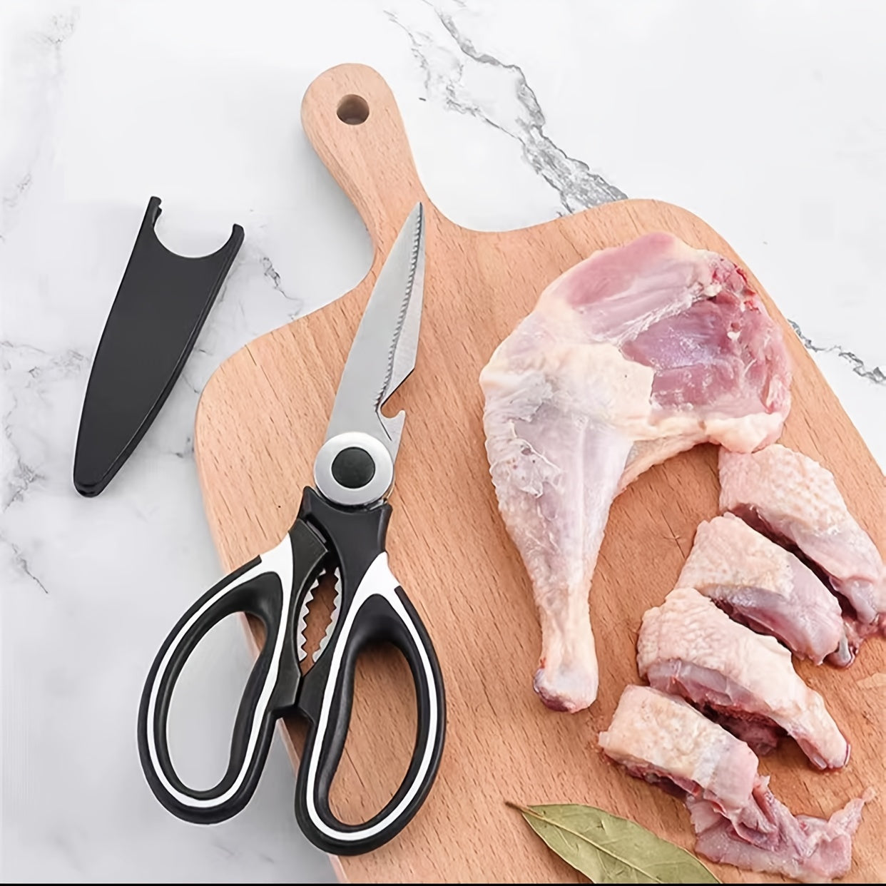 Stainless Steel Kitchen Scissors Food Scissors Strong Chicken Bone Scissors