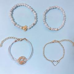 Adjustable 14K Plated Bracelet Kit for Women & Girls