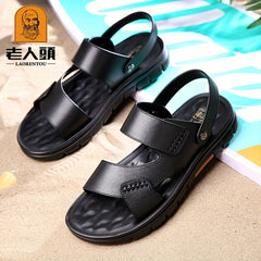 LAORENTOU Men's Non Slip Sandals Comfy Beach Shoes