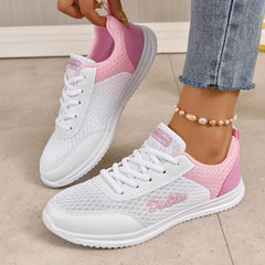 Women's Letter Decor Sneakers Lightweight Running Shoes