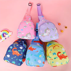 Kids Dino Unicorn Print Crossbody Bag with Coin Purse