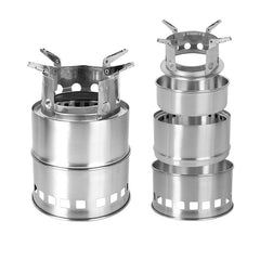 Portable Folding Wood Stove for Camping Stainless Steel Burner