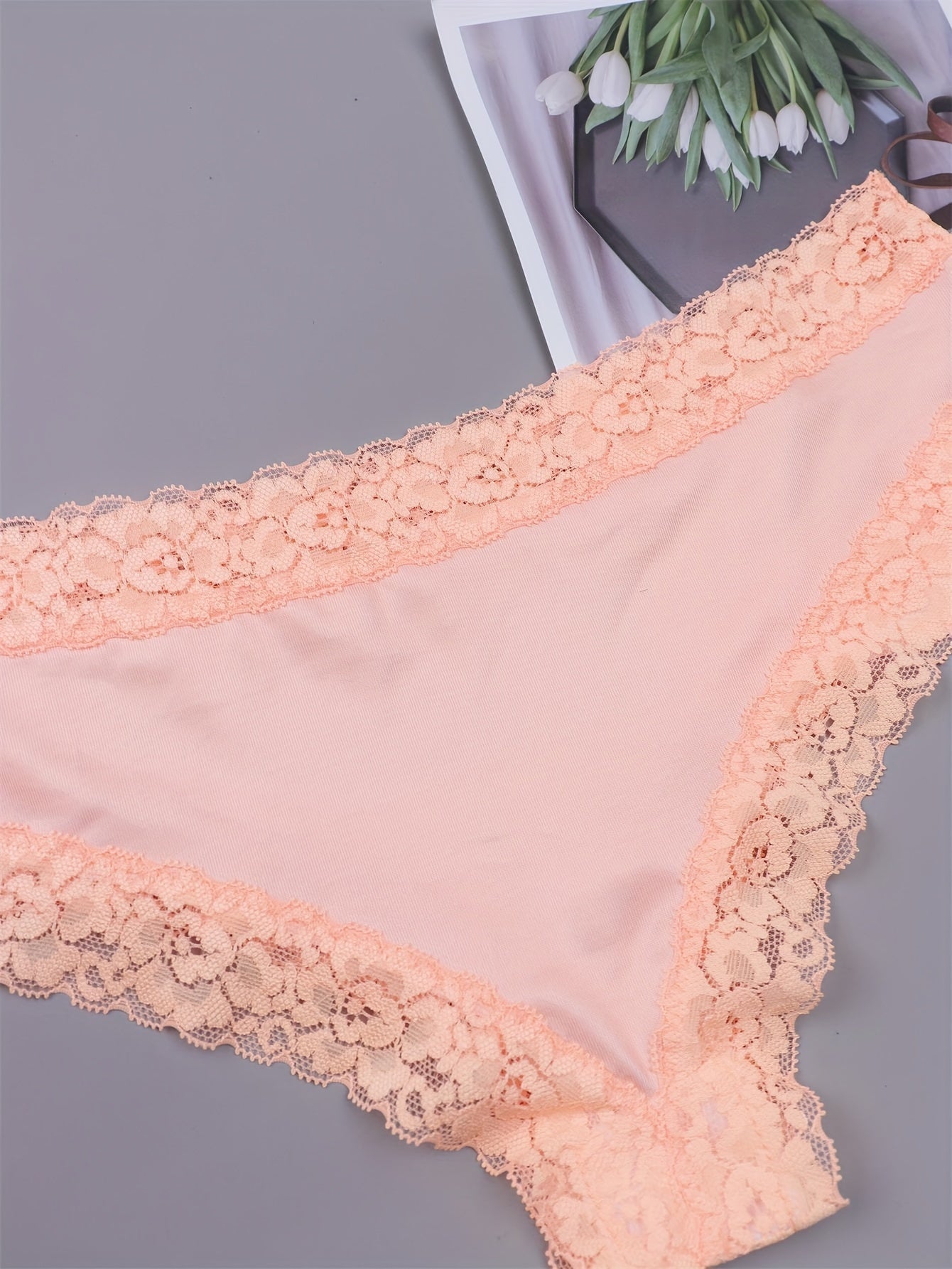 5 Pack Plus Size Sexy Panties Set Leopard & Heart Print Bikini Pant