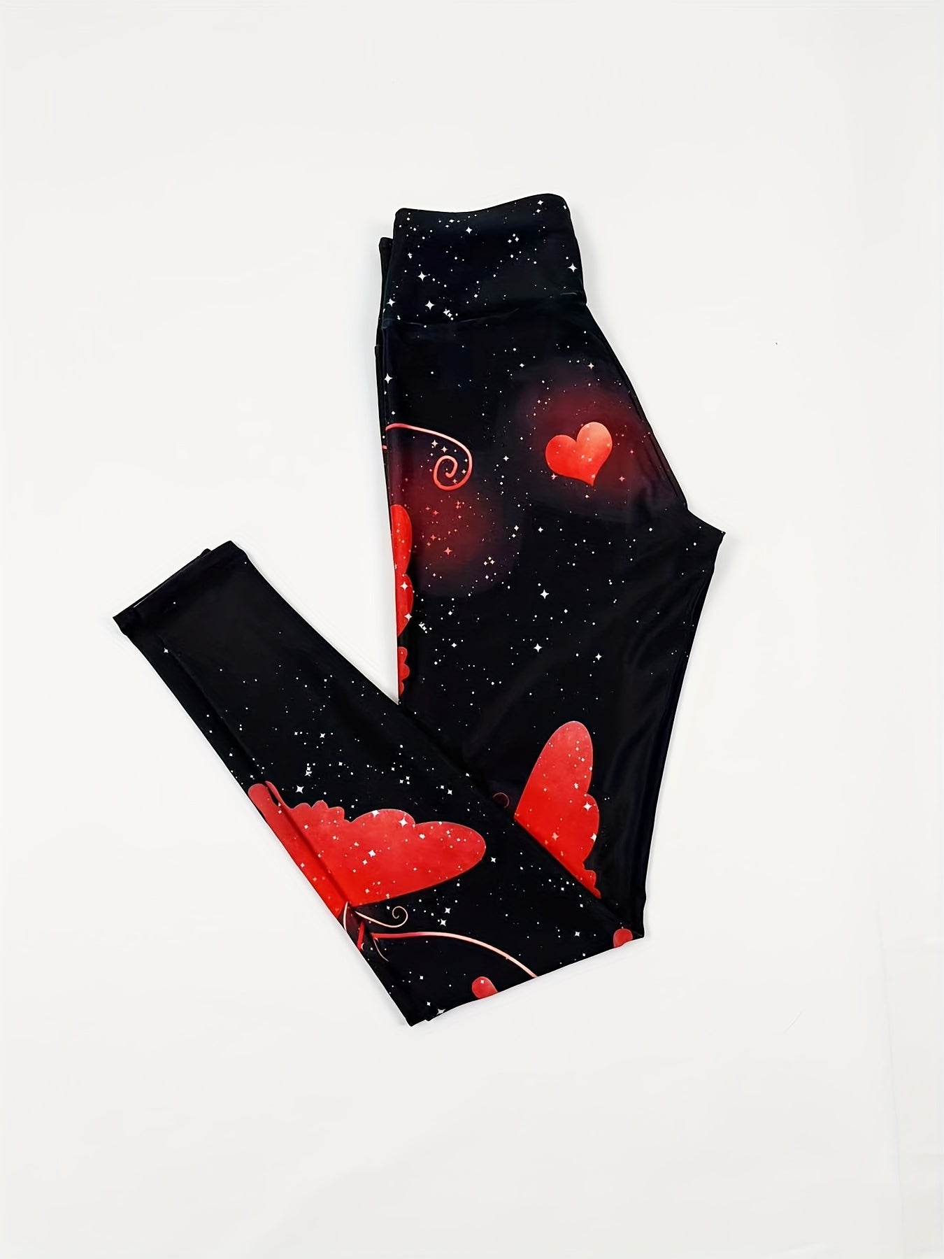 Butterfly Print High Rise Sports Leggings